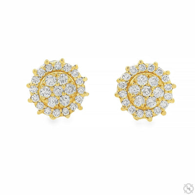 Sunburst Diamond Cluster Studs 70872 - Image 1