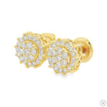 Sunburst Diamond Cluster Studs 70872 - Image 3