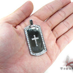 Diamond Cross Crucifix Dog Tag 26943 - Image 5