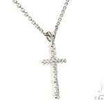Diamond Cross Necklace With Cable Chain Set 65315 - Image 2