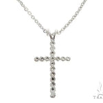 Diamond Cross Necklace With Cable Chain Set 65315 - Image 3
