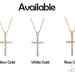 Diamond Cross Necklace With Cable Chain Set 65315 - Image 5