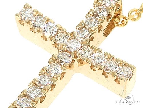 Diamond Cross Necklace Set 65878 - Image 5