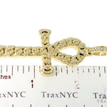 14K Yellow Gold Diamond Ankh Cross Crucifix Pendant 56545 - Image 7
