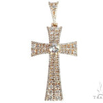 Diamond Cross with a Center Stone 64155 - Image 1