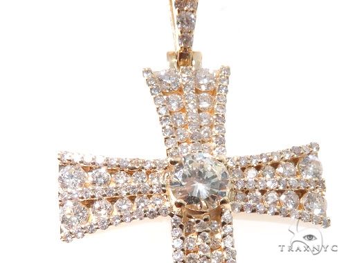 Diamond Cross with a Center Stone 64155 - Image 5