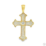 Diamond Crown Cross Pendant 70723 - Image 1