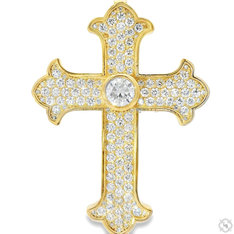 Diamond Crown Cross Pendant 70723 - Image 5