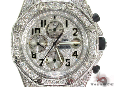 Diamond Dial Audemars Piguet Royal Oak Offshore Diamond Watch 31018 - Image 1