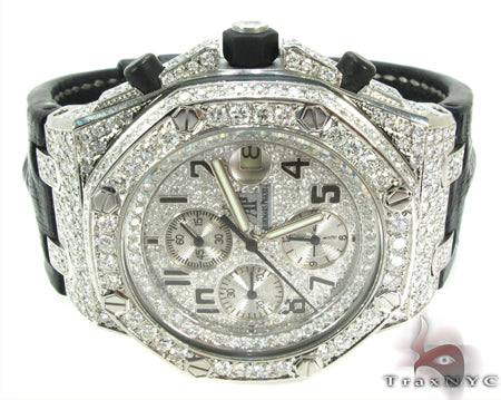 Diamond Dial Audemars Piguet Royal Oak Offshore Diamond Watch 31018 - Image 4