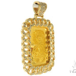 Miami Cuban Diamond Dog Tag Wtih 10g Suisse Fine Gold 999.9 57038 - Image 2