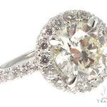 Diamond Engagement Halo Rings Set 64004 - Image 5