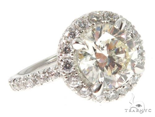 Diamond Engagement Halo Rings Set 64004 - Image 5
