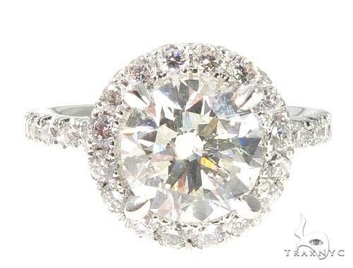 Diamond Engagement Halo Rings Set 64004 - Image 6