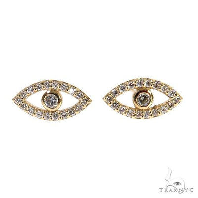 Diamond Evil Eye Earrings 67833 - Image 1
