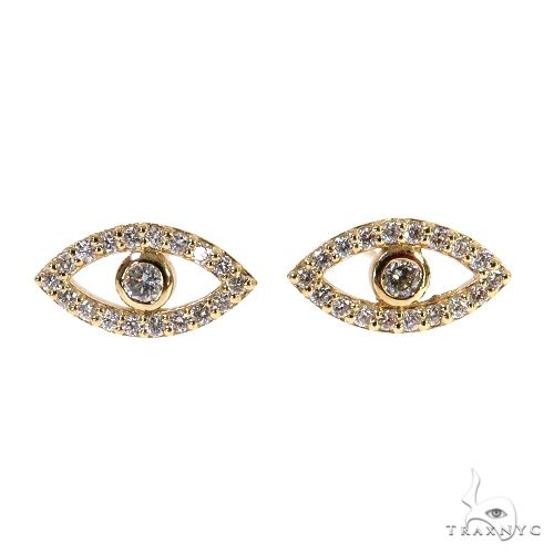 Diamond Evil Eye Earrings 67833 - Image 1