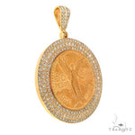 Diamond Frame 50 Pesos Coin Pendant 67891 - Image 2