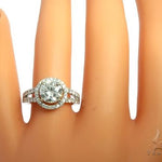 Diamond Halo Engagement Ring 64489 - Image 7
