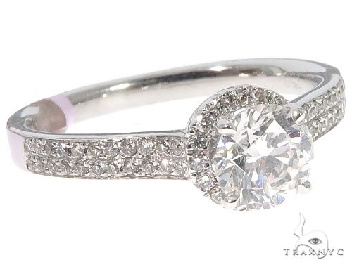 Diamond Halo Engagement Ring 64491 - Image 1