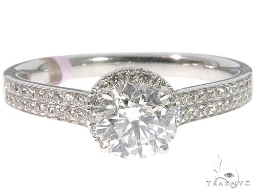 Diamond Halo Engagement Ring 64491 - Image 2