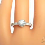 Diamond Halo Engagement Ring 64491 - Image 8
