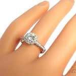 Diamond Halo Engagement Ring 64493 - Image 7