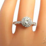 Diamond Halo Engagement Ring 64493 - Image 9