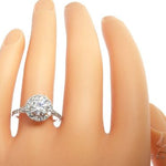 Diamond Halo Ring 64197 - Image 8