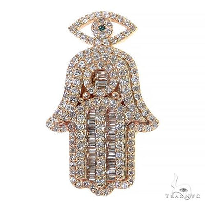 Diamond Hamsa Pendant 68187 - Image 1