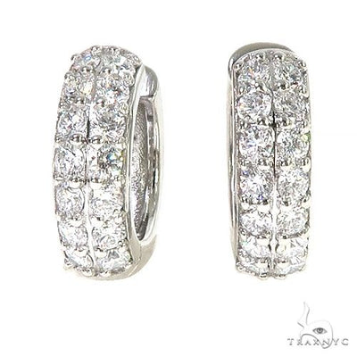 Diamond Hoop Earrings 67112 - Image 1