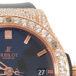 Diamond Hublot Watch Classic Fusion with Rubber Band 64054 - Image 5