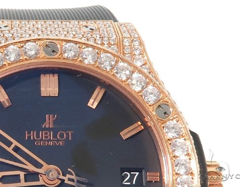 Diamond Hublot Watch Classic Fusion with Rubber Band 64054 - Image 5