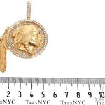 Native American Indian Head Diamond Pendant 64725 - Image 7