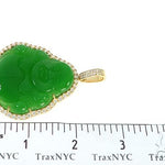 Diamond Jade Stone Buddha Pendant 65481 - Image 7