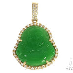 Diamond Jade Stone Buddha Pendant 65482 65483 - Image 1