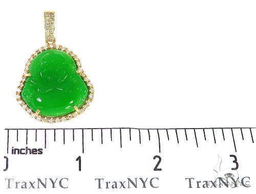 Diamond Jade Stone Buddha Pendant 65482 65483 - Image 6