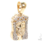 Diamond Jesus Head Pendant 36469 - Image 3