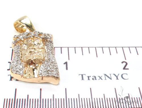 Diamond Jesus Head Pendant 36469 - Image 8