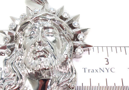 Diamond Jesus Pendant 33422 - Image 7