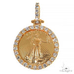 Diamond Lady Liberty Coin Pendant 68171 - Image 1