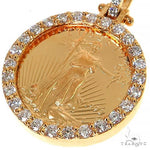 Diamond Lady Liberty Coin Pendant 68171 - Image 3