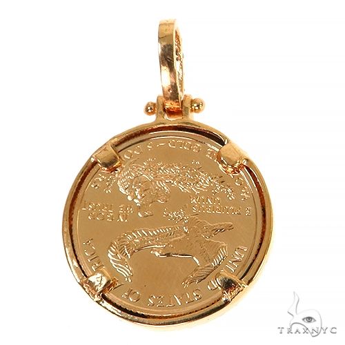 Diamond Lady Liberty Coin Pendant 68171 - Image 4