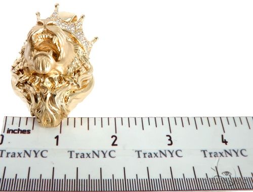 Medium Diamond Lion Head Pendant 64024 - Image 8