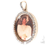 14K Gold Custom Photo Pendant 1 Inch 64428 - Image 3