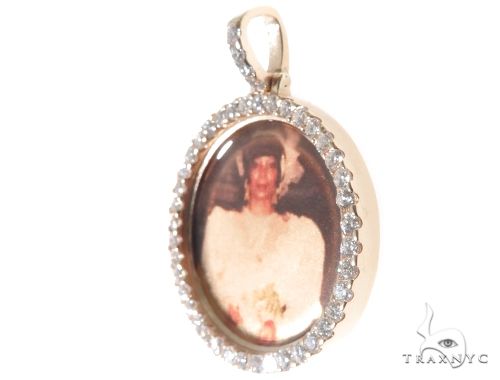 14K Gold Custom Photo Pendant 1 Inch 64428 - Image 3