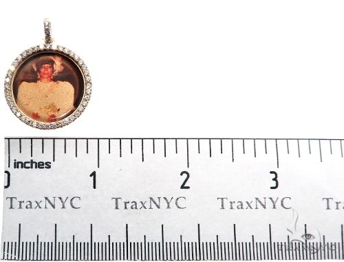 14K Gold Custom Photo Pendant 1 Inch 64428 - Image 9