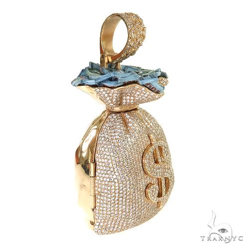Diamond Money Bag Treasure Pendant 69568 - Image 2