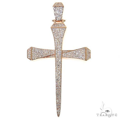 Small Diamond Nail Cross (Lab) 68691 - Image 1