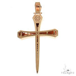 Small Diamond Nail Cross (Lab) 68691 - Image 4