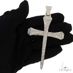 Medium Diamond Nail Cross (Lab) 68692 - Image 7